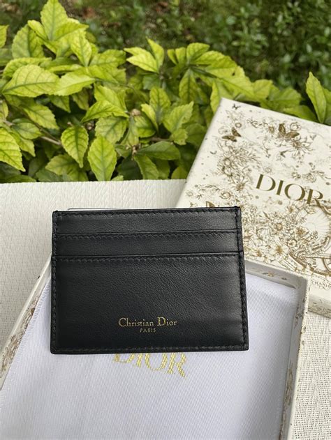 dior cartholder|Dior card holder used.